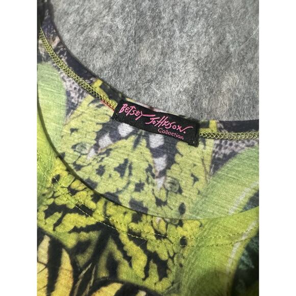 Betsey Johnson vintage 90s Queen of Apple Top Vintage All over print Rare - Picture 5 of 6